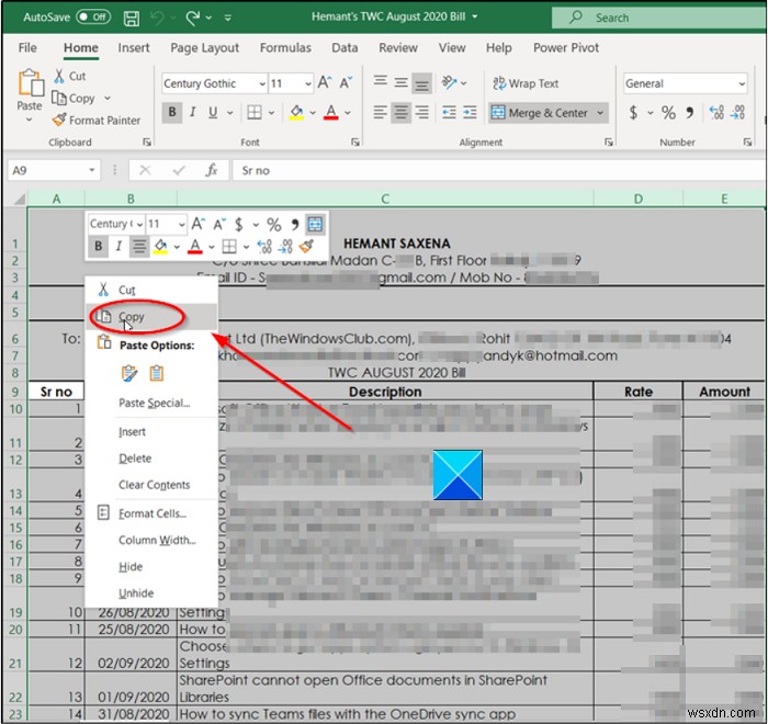 วิธีคัดลอกความกว้างคอลัมน์จากแหล่งที่มาไปยังสเปรดชีตอื่นใน Excel 