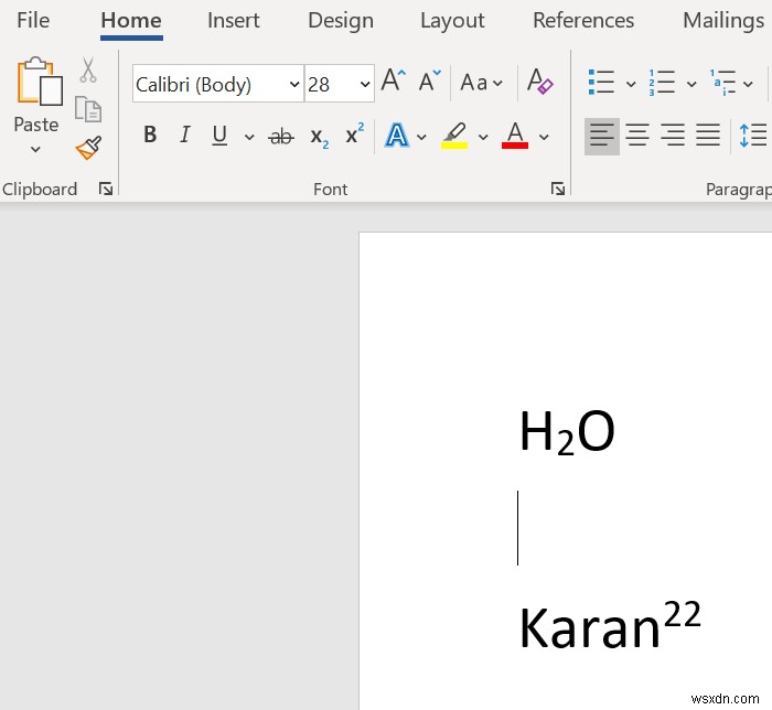 วิธีจัดรูปแบบข้อความเป็นตัวยกหรือตัวห้อยใน Word, Excel และ PowerPoint 