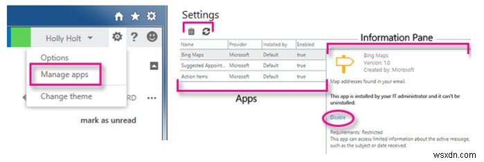 ตรวจพบปัญหากับแอปหรือ Add-in – ข้อความแสดงข้อผิดพลาดของ Outlook 