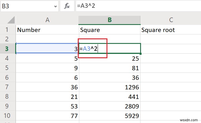 วิธีหารากที่สองและรากที่สองของตัวเลขใน Excel 