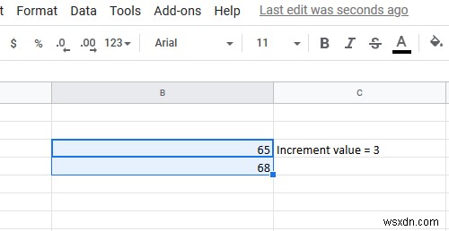 วิธีเติม Increment Cells ใน Excel . โดยอัตโนมัติ 