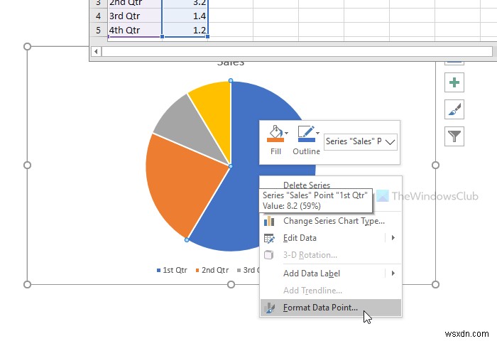 วิธีเปลี่ยนสีแผนภูมิเริ่มต้นใน Word, Excel, PowerPoint 