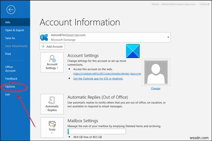 ขนาดฟอนต์เปลี่ยนไปเมื่อตอบกลับอีเมลใน Outlook ใน Windows 10 