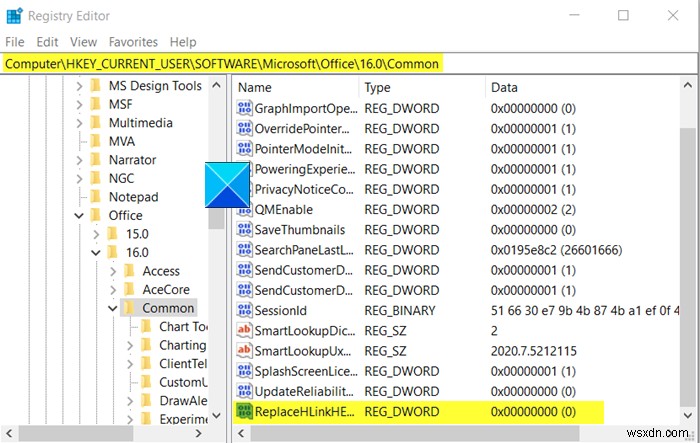 ไฮเปอร์ลิงก์ Microsoft Office Word หรือ Excel เปิดช้า 