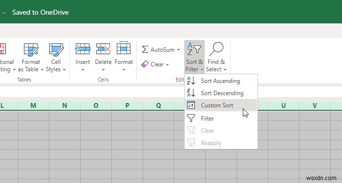 วิธีจัดเรียงข้อมูลตามวันที่ใน Excel 
