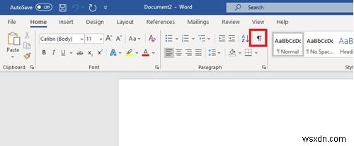 วิธีปิดเครื่องหมายย่อหน้าใน Microsoft Word 