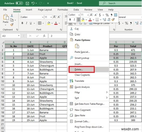 วิธีลบหลายแถวใน Microsoft Excel ในครั้งเดียว 
