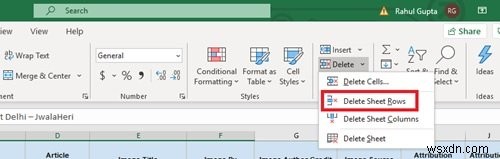 วิธีลบหลายแถวใน Microsoft Excel ในครั้งเดียว 