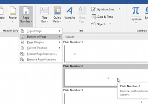 วิธีเพิ่ม ลบ หรือแทรก Custom Page Number ใน Word 