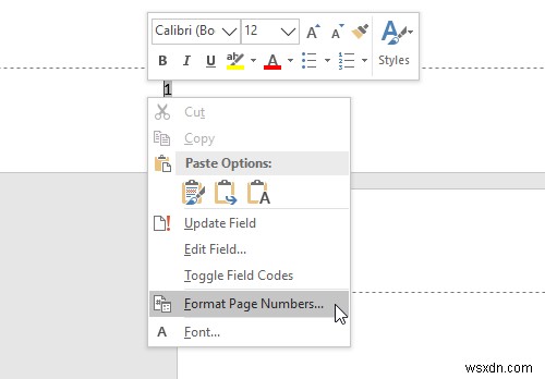 วิธีเพิ่ม ลบ หรือแทรก Custom Page Number ใน Word 