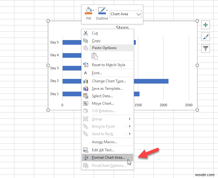วิธีล็อคตำแหน่งแผนภูมิในสเปรดชีต Excel 