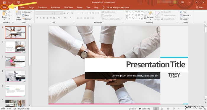 วิธีพิมพ์งานนำเสนอ PowerPoint – สไลด์ บันทึกย่อ และเอกสารประกอบคำบรรยาย 