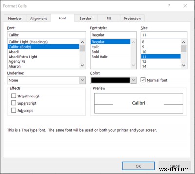 วิธีเปลี่ยนแบบอักษรเริ่มต้นใน Word, Excel, PowerPoint บน Windows 11/10 