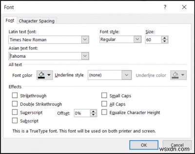 วิธีเปลี่ยนแบบอักษรเริ่มต้นใน Word, Excel, PowerPoint บน Windows 11/10 