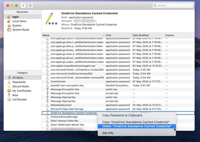 คุณกำลังซิงค์ข้อผิดพลาดของบัญชีอื่นใน OneDrive for Mac 
