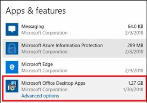วิธีถอนการติดตั้งแอป Office แต่ละแอปจากคอมพิวเตอร์ Windows 