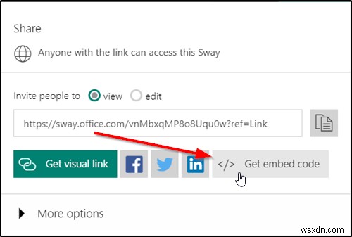 วิธีฝังเนื้อหาใน Microsoft Sway 