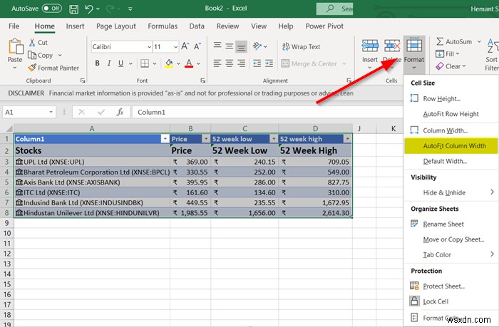 วิธีดึงราคาหุ้นแบบเรียลไทม์ใน Excel โดยใช้ราคาหุ้น 