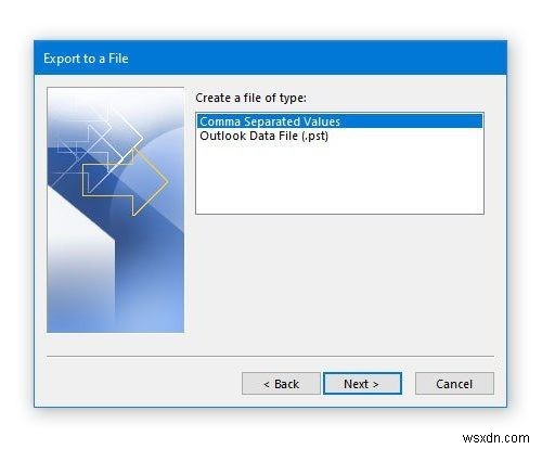วิธีส่งออกปฏิทิน Outlook ในไฟล์ CSV บน Windows 11/10 