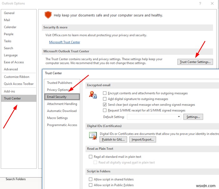 วิธีเข้ารหัสอีเมลในแอป Microsoft Outlook และ Outlook.com