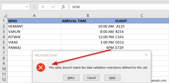 วิธีการใช้การตรวจสอบข้อมูลกับเซลล์ใน Microsoft Excel 