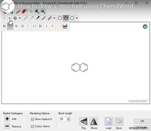 Chem4Word เป็นโปรแกรมเสริมเคมีสำหรับ Microsoft Word 