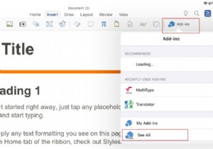 วิธีติดตั้งและใช้งาน Add-in ใน Microsoft Word และ Excel สำหรับ iPad 