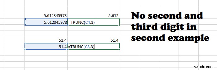 วิธีใช้ฟังก์ชัน TRUNC ใน Microsoft Excel 