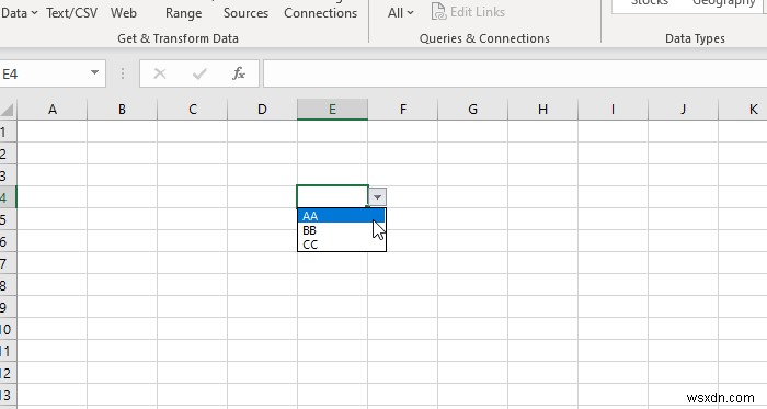 วิธีสร้างรายการดรอปดาวน์ใน Excel และ Google ชีต 