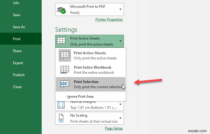 วิธีพิมพ์เซลล์ที่เลือกใน Microsoft Excel หรือ Google ชีต