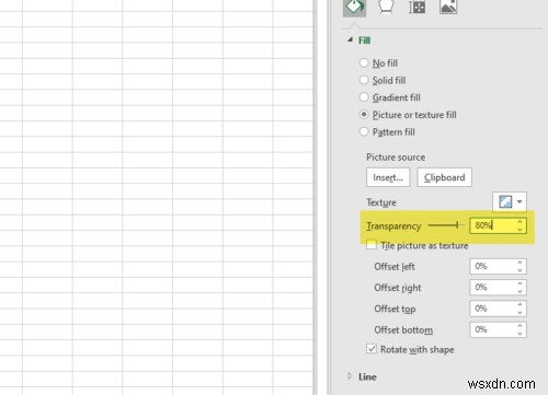 วิธีพิมพ์รูปภาพพื้นหลังใน Excel