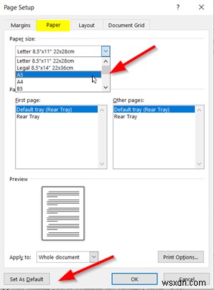 วิธีเปลี่ยนขนาดกระดาษใน Microsoft Word 