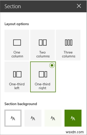 วิธีเพิ่มส่วนและคอลัมน์ใน SharePoint Modern Page 