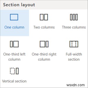 วิธีเพิ่มส่วนและคอลัมน์ใน SharePoint Modern Page 