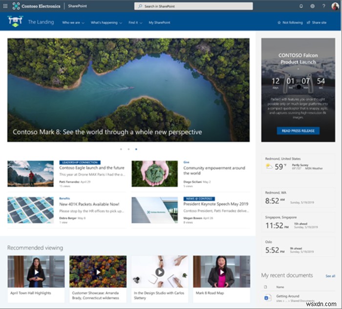 วิธีเพิ่มส่วนและคอลัมน์ใน SharePoint Modern Page 