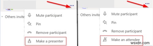 วิธีเปลี่ยนบทบาทของผู้เข้าร่วมใน Microsoft Teams Meeting 