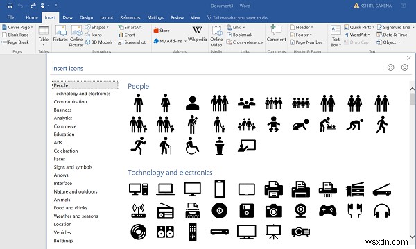 วิธีแปลงไอคอน SVG เป็นรูปร่างโดยใช้ Microsoft Word 