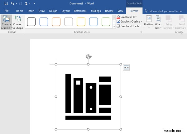 วิธีแปลงไอคอน SVG เป็นรูปร่างโดยใช้ Microsoft Word 