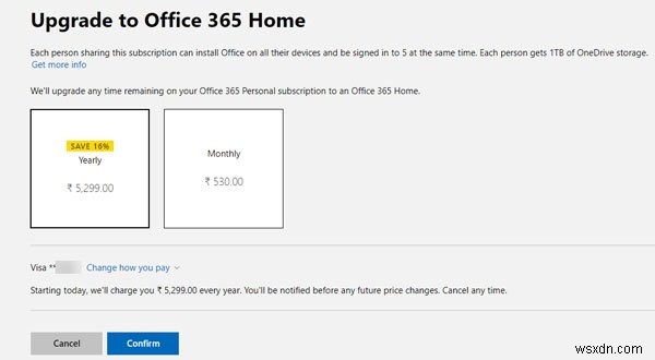 วิธีเปลี่ยนแผนการสมัครสมาชิก Office 365 – ส่วนตัวสำหรับบ้านและในทางกลับกัน 