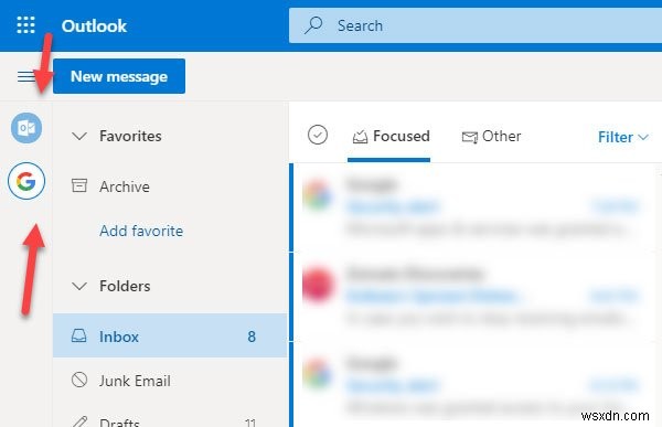 วิธีเพิ่มและใช้บัญชี Gmail ใน Outlook.com 