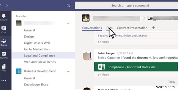 วิธีสร้างแท็บ Microsoft Teams โดยใช้ไฟล์ที่อัปโหลด 