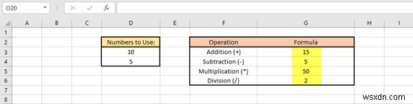 วิธีแทรกสูตรและฟังก์ชันใน Microsoft Excel 