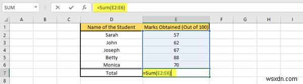 วิธีแทรกสูตรและฟังก์ชันใน Microsoft Excel 