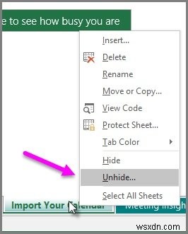 วิธีปรับแต่งเทมเพลตปฏิทิน Insights ใน Excel 