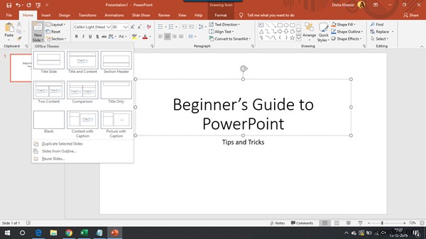 บทช่วยสอน Microsoft PowerPoint สำหรับผู้เริ่มต้น 