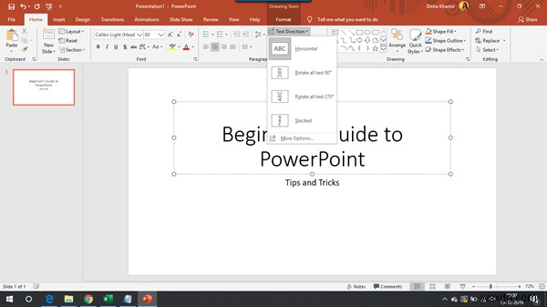 บทช่วยสอน Microsoft PowerPoint สำหรับผู้เริ่มต้น 