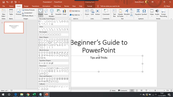 บทช่วยสอน Microsoft PowerPoint สำหรับผู้เริ่มต้น 