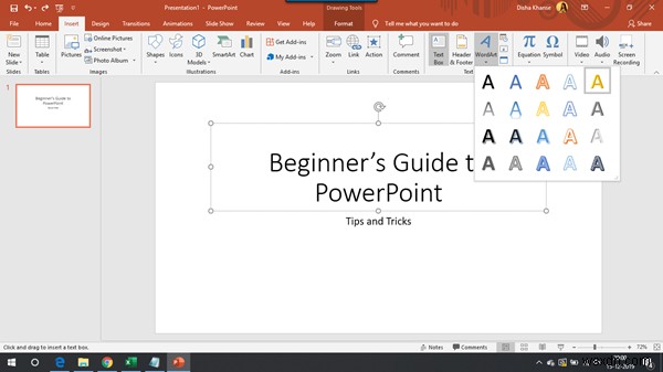 บทช่วยสอน Microsoft PowerPoint สำหรับผู้เริ่มต้น 