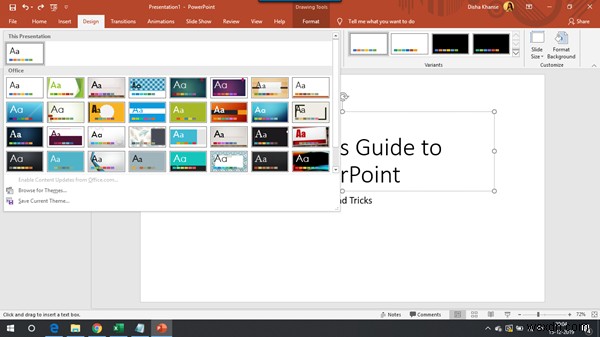 บทช่วยสอน Microsoft PowerPoint สำหรับผู้เริ่มต้น 