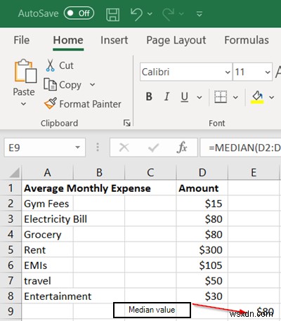 วิธีการคำนวณค่ามัธยฐานใน Excel 